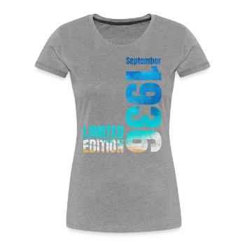 88th Birthday Original September 1936 Volume 36 - Women's Premium Organic T-Shirt - navy - Front - Mia (176cm)