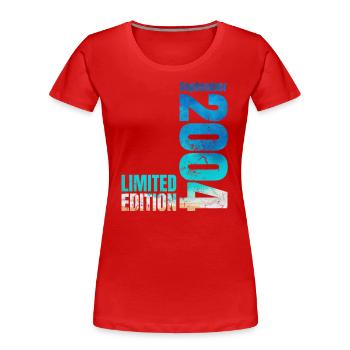 20th Birthday September 2004 Born 2004 - Women's Premium Organic T-Shirt - navy - Front - Mia (176cm)