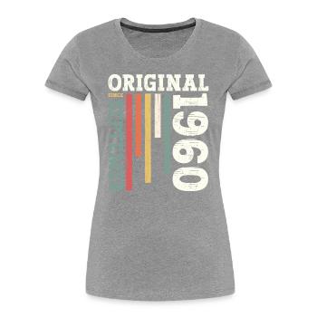 65. Geburtstag Legende September 1960 Jahrgang 60 - Frauen Premium Bio T-Shirt - Navy - Vorne - Mia (176cm)