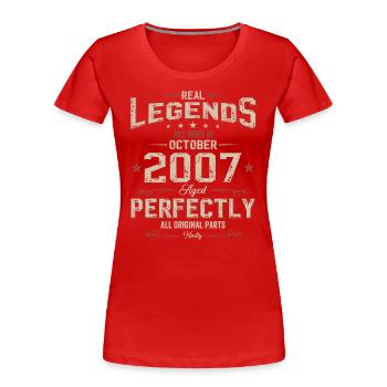 17th Birthday Legend October 2007 Volume 07 - Women's Premium Organic T-Shirt -  - Front - Mia (176cm)