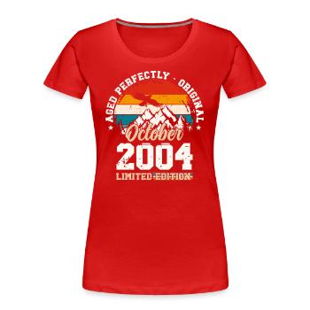 20th Birthday Legend October 2004 Volume 04 - Women's Premium Organic T-Shirt -  - Front - Mia (176cm)