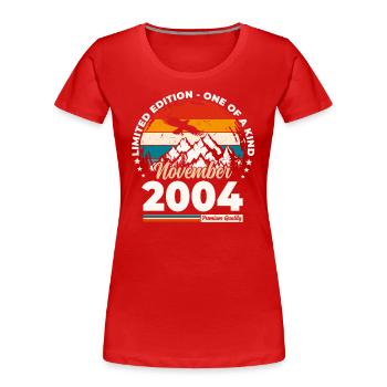 20th Birthday Original November 2004 Volume 04 - Women's Premium Organic T-Shirt -  - Front - Mia (176cm)