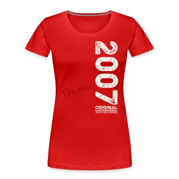 17th Birthday Legend December 2007 Volume 07 - Women's Premium Organic T-Shirt -  - Front - Mia (176cm)