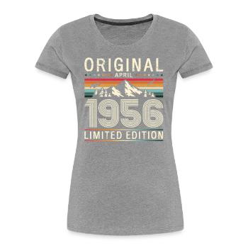 75th Birthday Original March Born 1950 - Women's Premium Organic T-Shirt - navy - Front - Mia (176cm)
