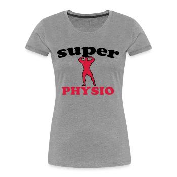 Super physio - Frauen Premium Bio T-Shirt - Navy - Vorne - Mia (176cm)