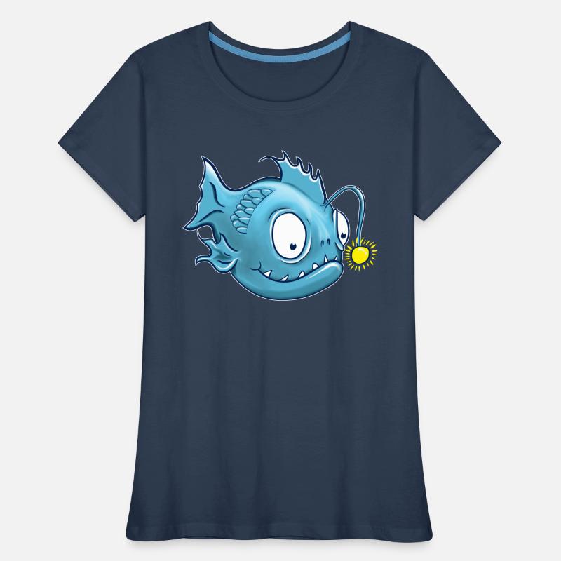 Laternenfisch oder auch Anglerfisch Frauen Premium Bio T-Shirt