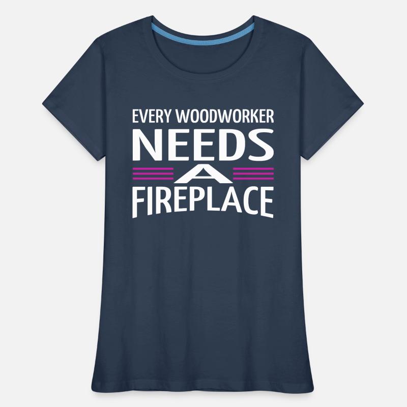 apprentice present chop wood awesome forest work Women's Premium Organic T-Shirt