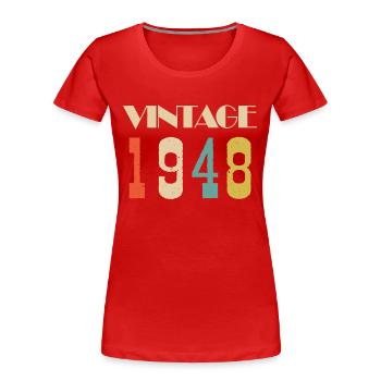 1999 Vintage Geschenk in limitierter Auflage - Frauen Premium Bio T-Shirt -  - Vorne - Mia (176cm)