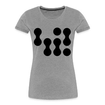 42 (weißer Text) EPS - Frauen Premium Bio T-Shirt - Navy - Vorne - Mia (176cm)