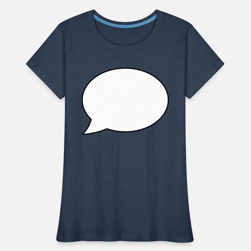 Speech bubble empty Women's Premium Organic T-Shirt