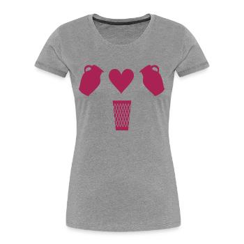 Bembel Love - Apfelwein und Geripptes - Frauen Premium Bio T-Shirt - Navy - Vorne - Mia (176cm)