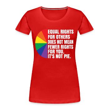 Equal Rights For Others Does Not Mean Fewer Rights - Frauen Premium Bio T-Shirt - Navy - Vorne - Mia (176cm)