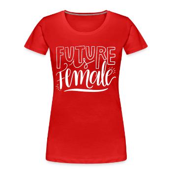 Feminism Saying Gift Vintage Emancipation - Women's Premium Organic T-Shirt - navy - Front - Mia (176cm)