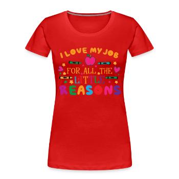 Cute Kindergarten Teacher School Teaching Teacher - Women's Premium Organic T-Shirt - navy - Front - Mia (176cm)