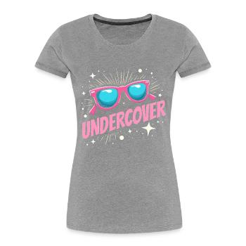 Undercover Costume - Sunglasses Fun - Women's Premium Organic T-Shirt - navy - Front - Mia (176cm)