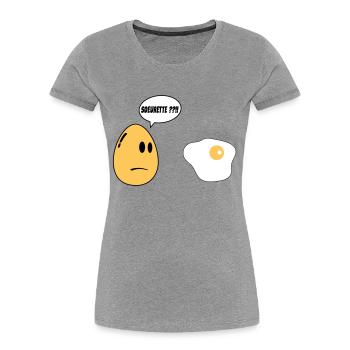 SISTER Ei - Frauen Premium Bio T-Shirt - Navy - Vorne - Mia (176cm)