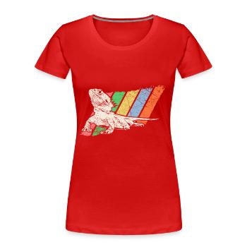 Pet Retro - Women's Premium Organic T-Shirt - navy - Front - Mia (176cm)