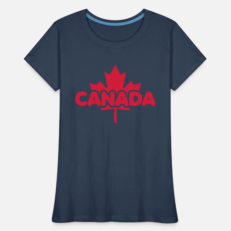 CANADA Maple Leaf Frauen Premium Bio T-Shirt