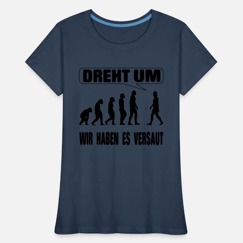 Evolution - We screwed it up Women's Premium Organic T-Shirt