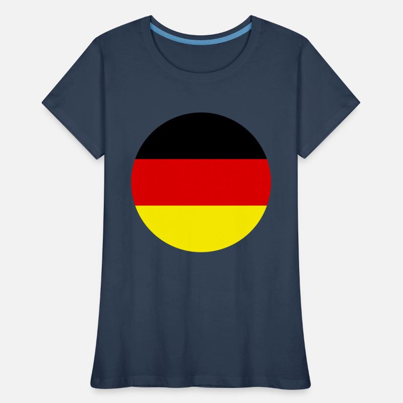Flag Germany Germany Three Colors Vector Round Women's Premium Organic T-Shirt