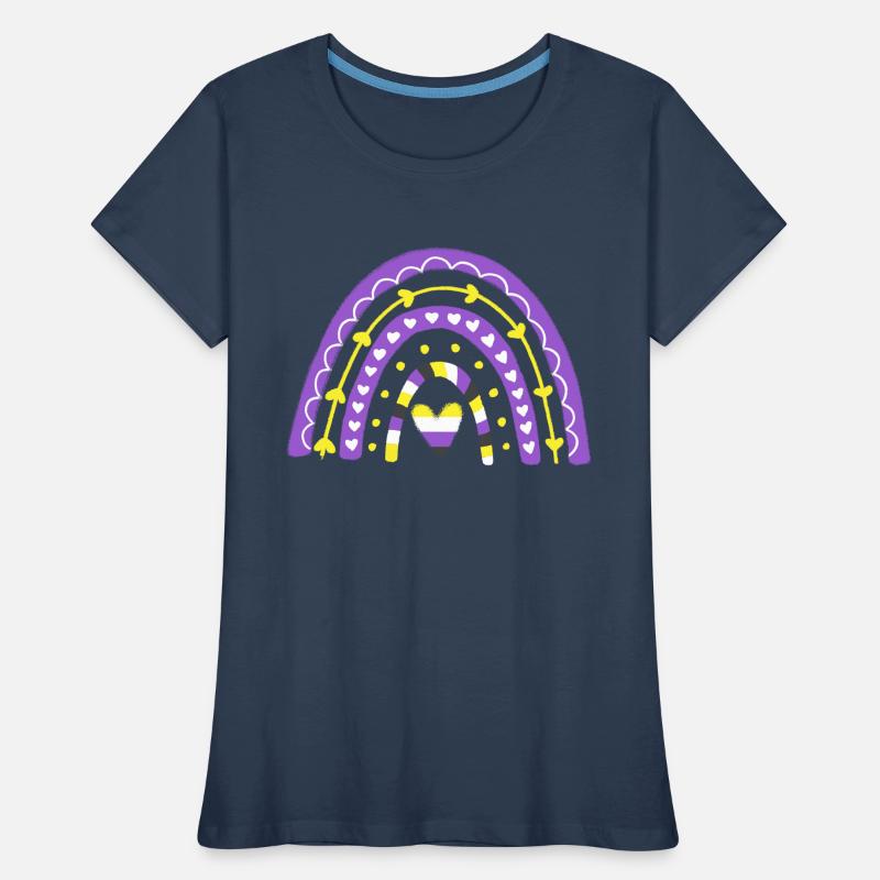 Nonbinary Pride Boho Rainbow Women's Premium Organic T-Shirt