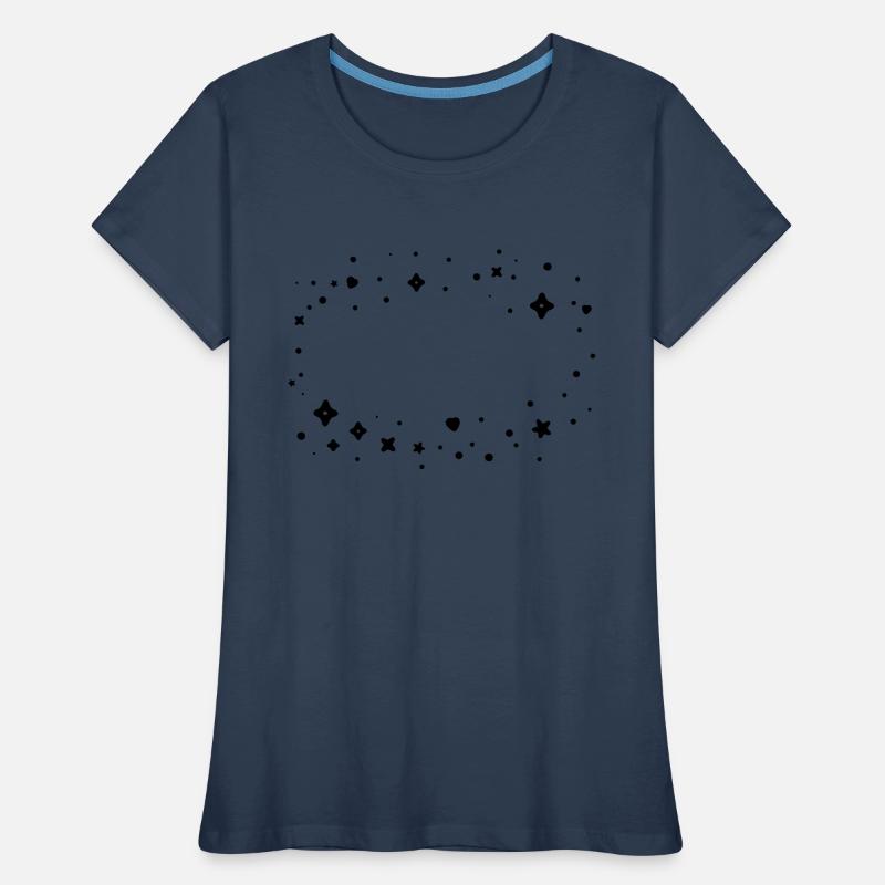 Glitter Cloud Frame Women's Premium Organic T-Shirt