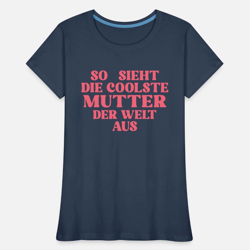 Muttertag Mama Herz Coolste Mutter Geschenk Frauen Premium Bio T-Shirt