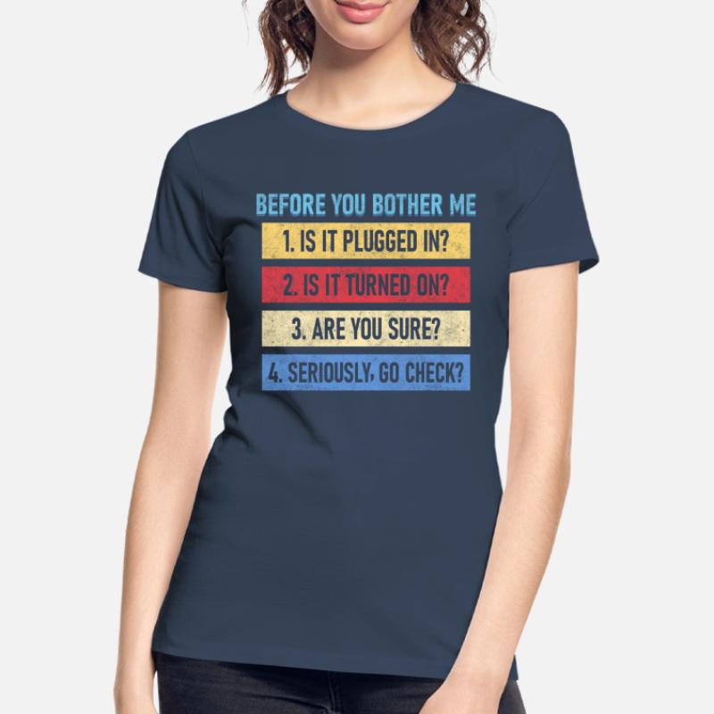 Computer Whisperer Tech Support Computer Frauen Premium Bio T-Shirt