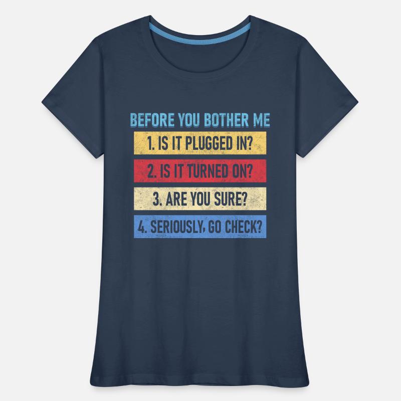 Computer Whisperer Tech Support Computer Frauen Premium Bio T-Shirt