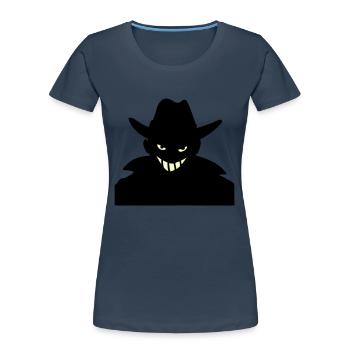 Agent XXy - Frauen Premium Bio T-Shirt - Navy - Vorne - Mia (176cm)