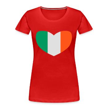 love irland - Frauen Premium Bio T-Shirt - Navy - Vorne - Mia (176cm)
