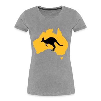 australia - Women's Premium Organic T-Shirt - navy - Front - Mia (176cm)