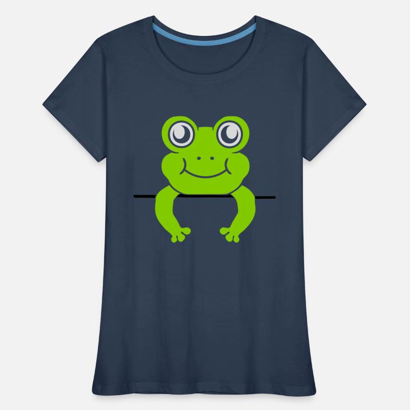 Frog Wall Shield Bande dessinée T-shirt bio Premium Femme