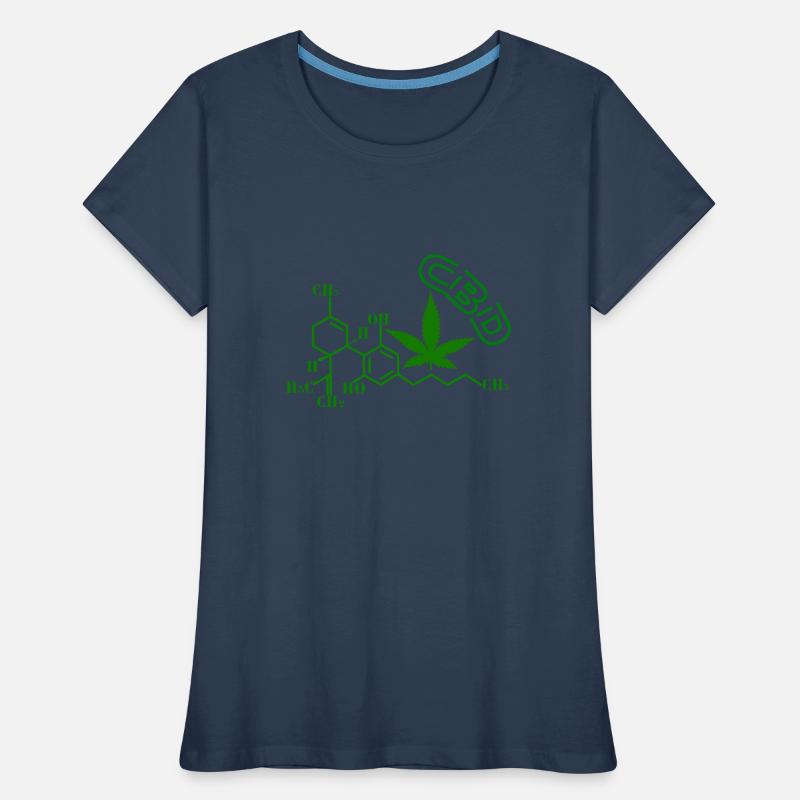 CBD molekular struktur Frauen Premium Bio T-Shirt