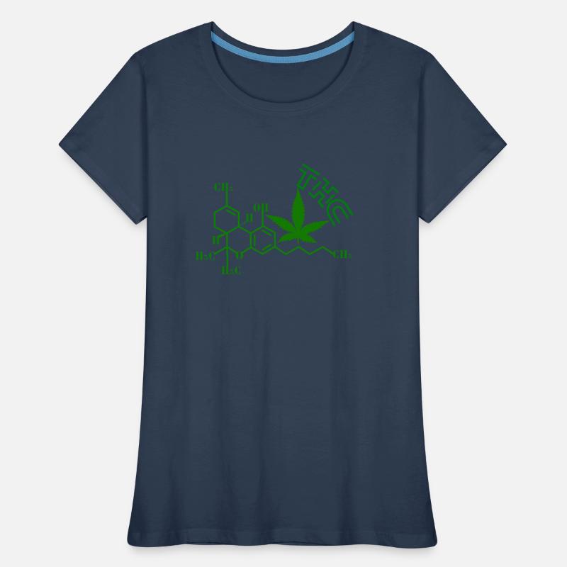 Structure moléculaire du THC T-shirt bio Premium Femme