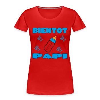 BALD OPA - Frauen Premium Bio T-Shirt - Navy - Vorne - Mia (176cm)