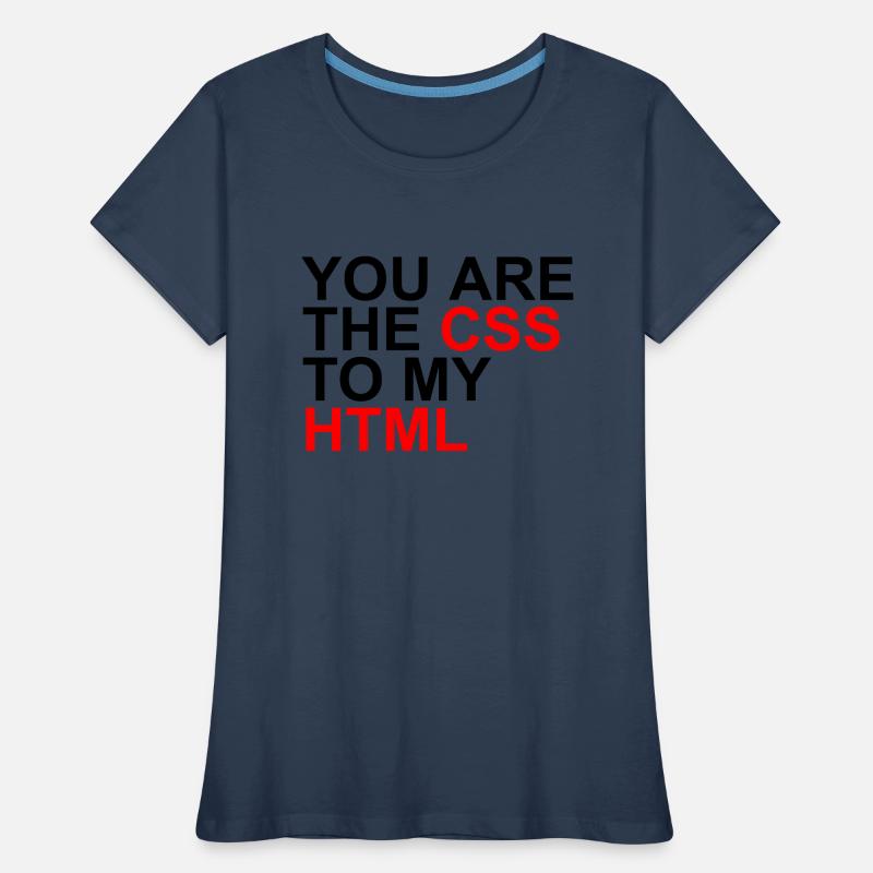 css à mon html T-shirt bio Premium Femme