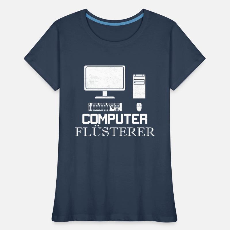 Computer Flüsterer Programierer IT Frauen Premium Bio T-Shirt
