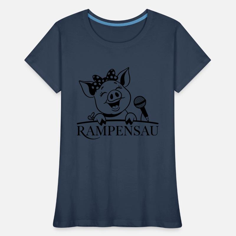 Rampe porc T-shirt bio Premium Femme