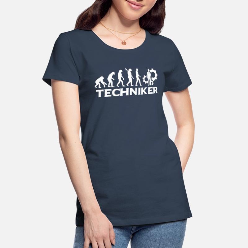 Evolution Techniker Technik wt Frauen Premium Bio T-Shirt