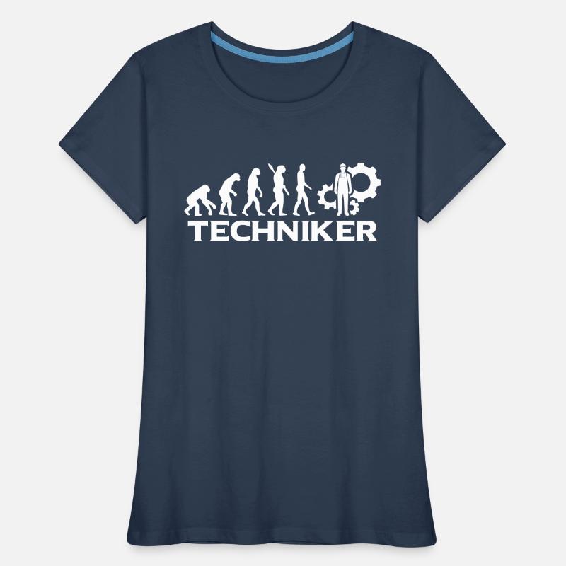 Evolution Techniker Technik wt Frauen Premium Bio T-Shirt