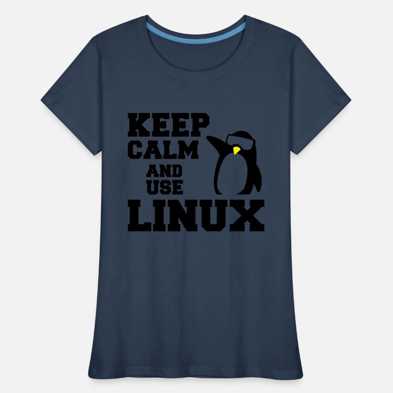 garder utilisation calme linux T-shirt bio Premium Femme