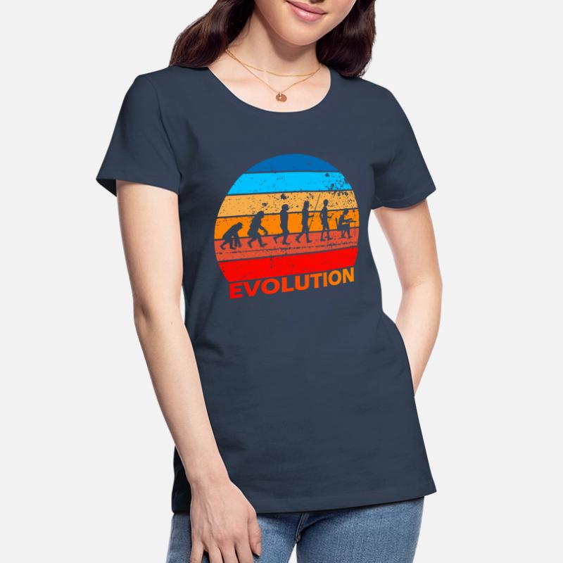 Evolution of IT EDP Computer Science Computer Nerds Women's Premium Organic T-Shirt