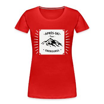 Après-Ski Obergurgl - Women's Premium Organic T-Shirt - navy - Front - Mia (176cm)