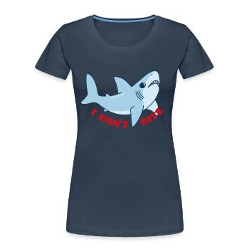 Meerestiere - Frauen Premium Bio T-Shirt - Navy - Vorne - Mia (176cm)