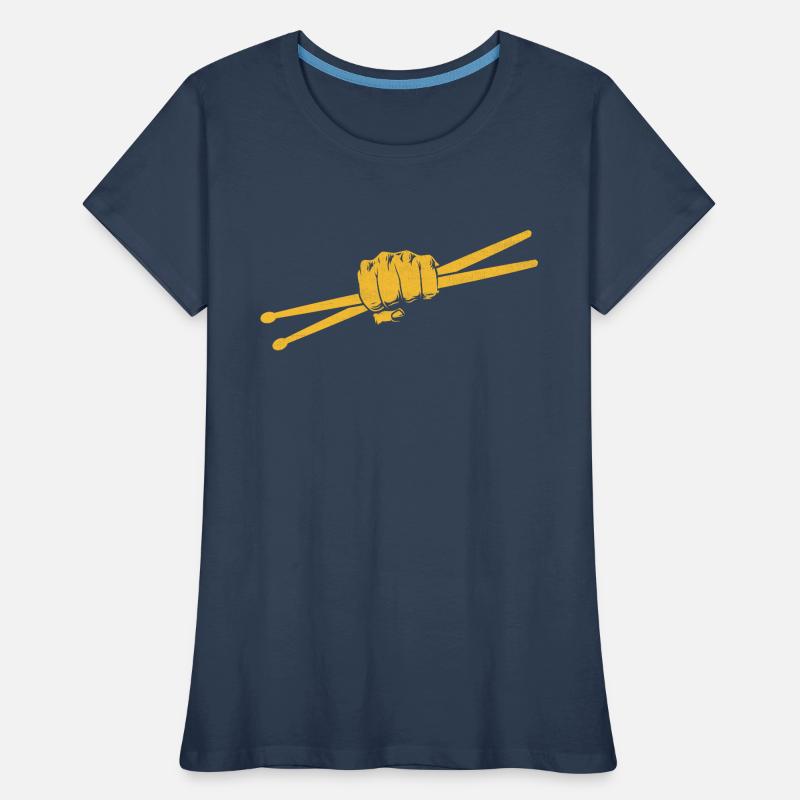 Drumstick Drummer Drum Drumming Drummers Women's Premium Organic T-Shirt