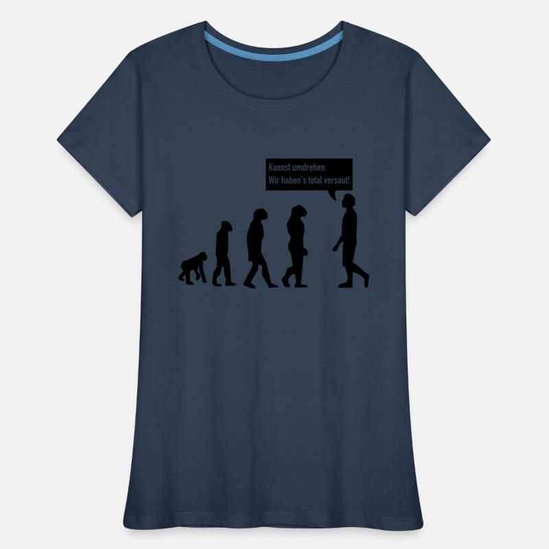 evolution umdrehen Frauen Premium Bio T-Shirt