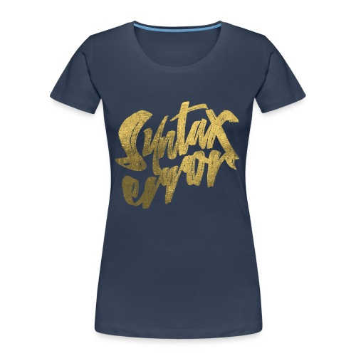 Syntax Error - Ekologisk premium-T-shirt dam