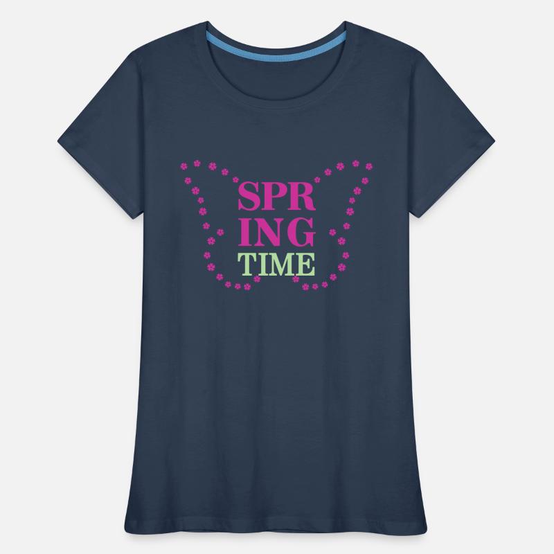 Spring Time - Spring is here! Women's Premium Organic T-Shirt