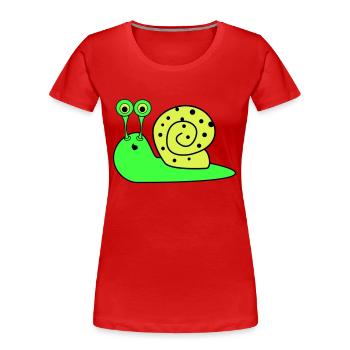 Snail Funny - Women's Premium Organic T-Shirt - navy - Front - Mia (176cm)